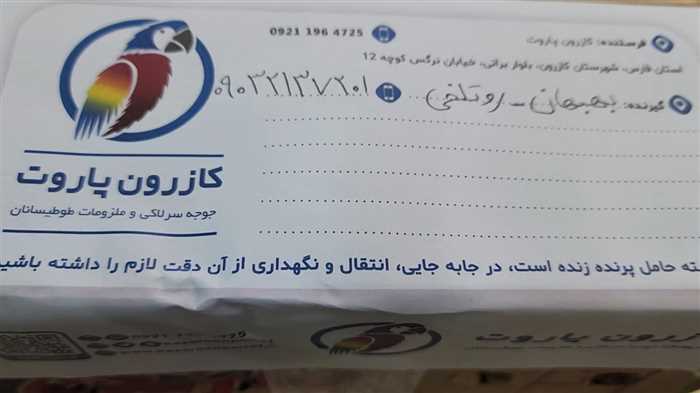 ارسال جوجه طوطی گرینچیک به بهبهان